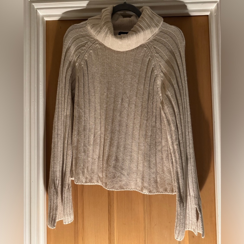 Sanctuary Cream Ribbed Turtleneck Sweater